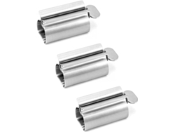3 Expresores Inox C/ Soporte P/ Economizar Pasta De Dientes