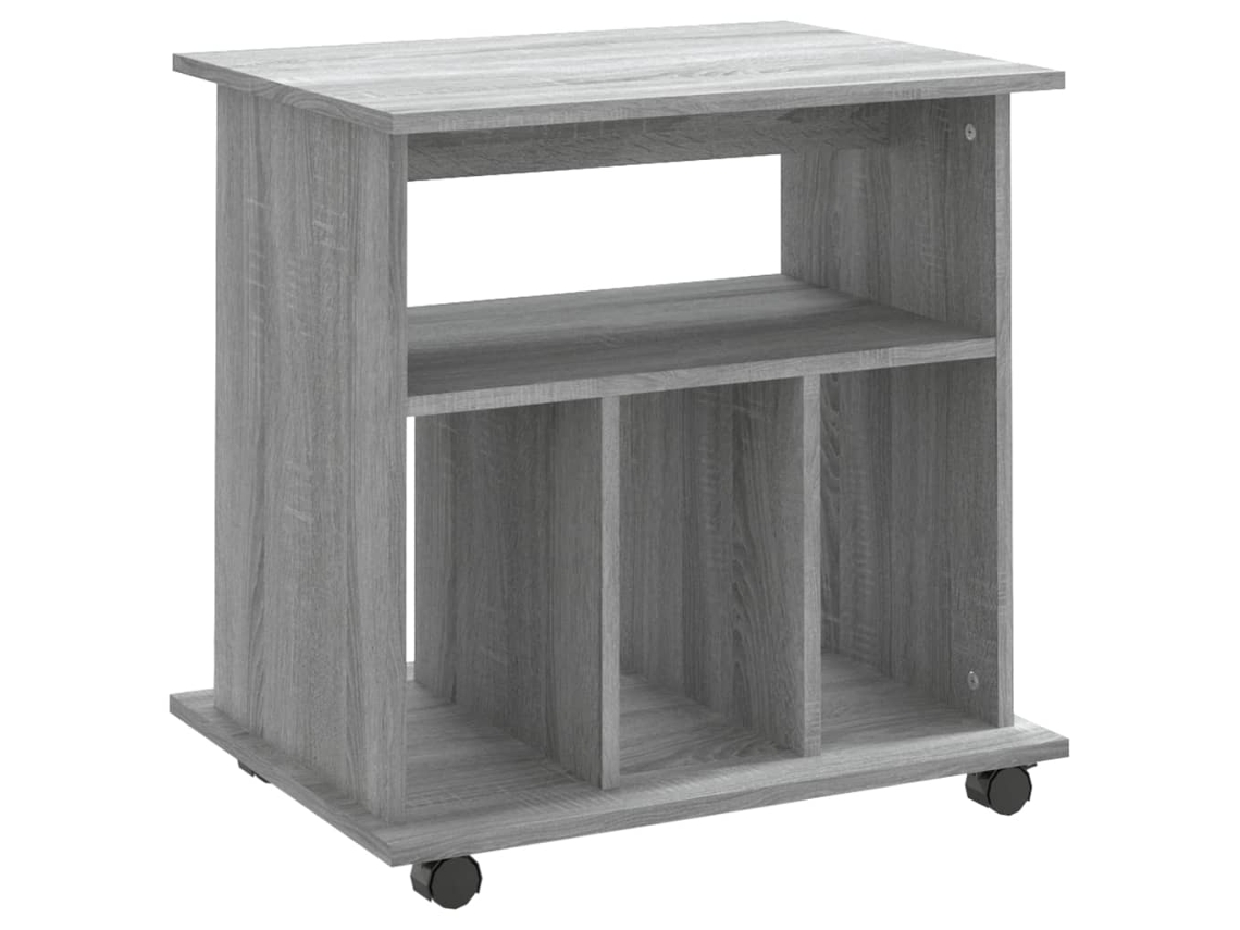 Maison Exclusive - Armario Con Ruedas Madera Contrachapada Gris Sonoma 60x45x60 Cm
