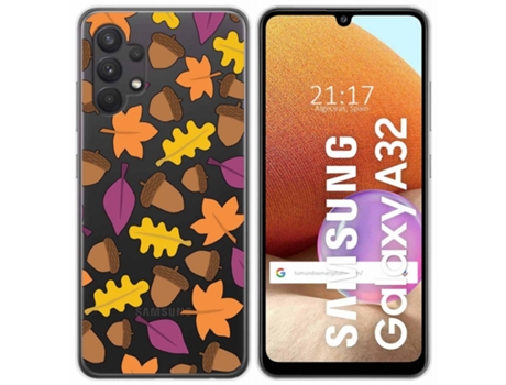 Carcasa Samsung Galaxy A32 4G TUMUNDOSMARTPHONE Dibujos Transparente Multicolor