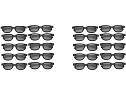 20 Unidades De Gafas 3d Polarizadas Pasivas Imix Para Pantallas De Cine