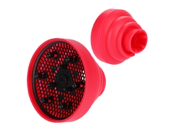 Secador De Pelo De Silicona Plegable Con Difusor Cubierta Herramienta De Peinado (rosa)