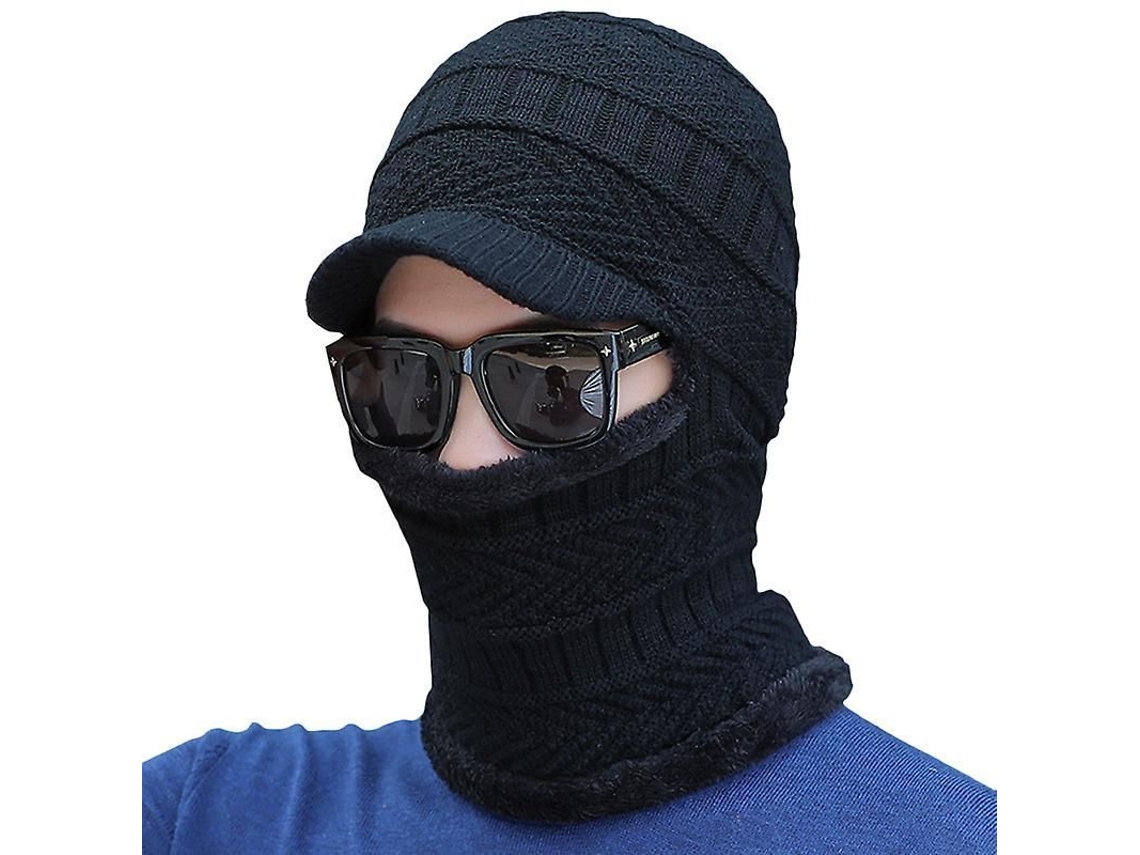 2026-gorro Balaclava De Invierno Para Hombre Con Lana Tejida Y Calentamiento Térmico Para Aire Libre Y Deportes De Nieve