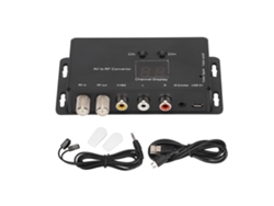 Modulador De Enlace De Tv Ajustable Compatible Con Convertidor Av A Rf Pal Ntsc Para Decodificadores Y Fuentes Av.
