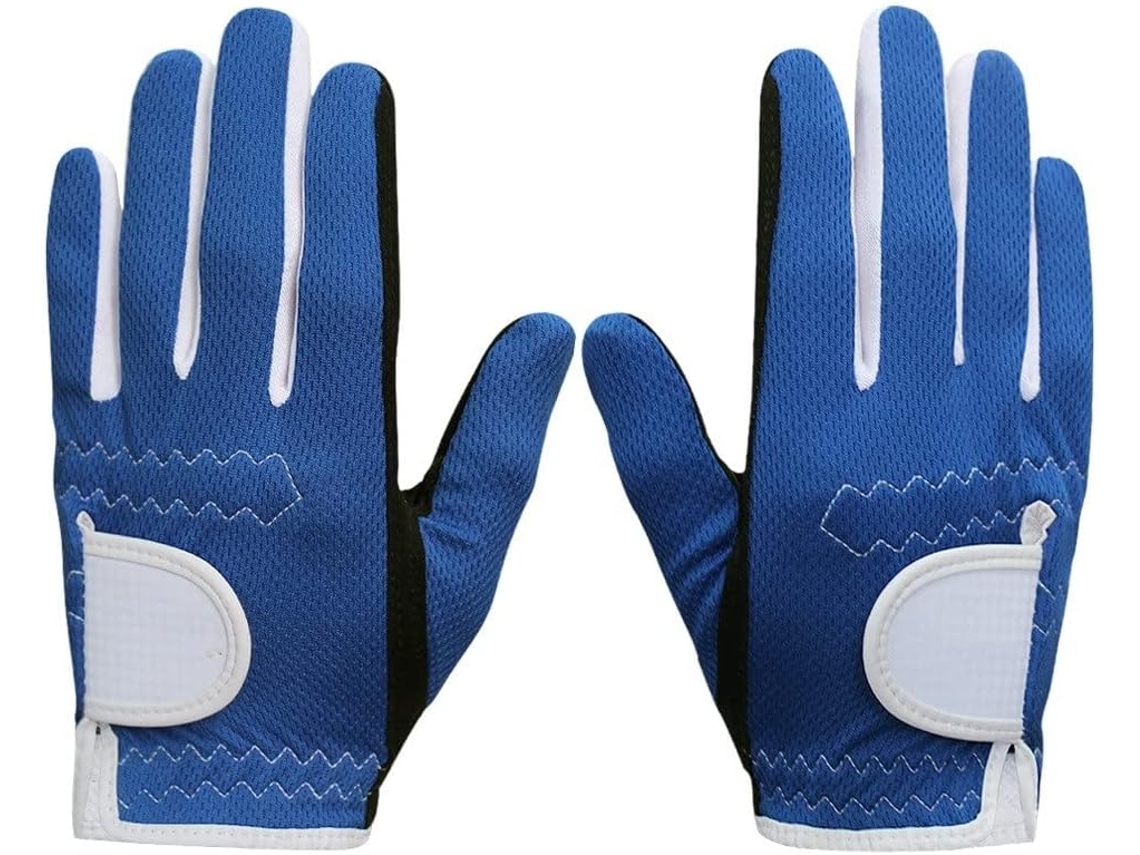 Luvas de Golfe Infantis, 1 Par, para Mão Esquerda e Direita, com Aderência para Chuva, em Malha 3d de Alto Des
