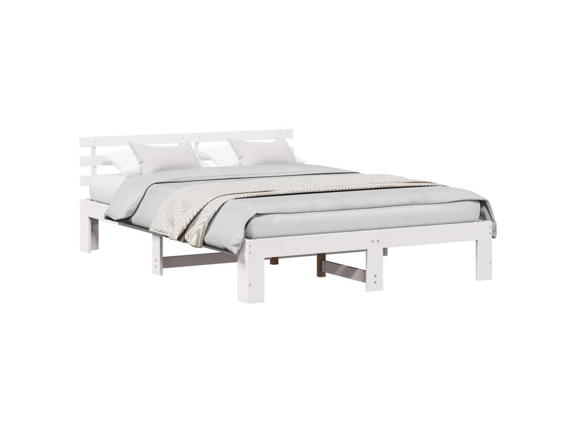 Maison Exclusive - Estructura De Cama 150 X 200 Cm Madera De Pino Macizo