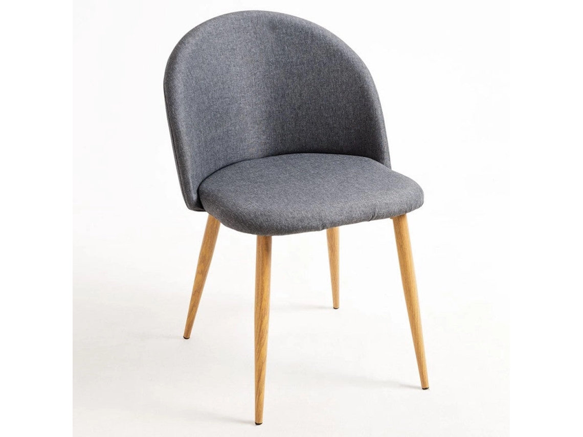 DUDECOR Silla Bristol Tela Gris Oscuro