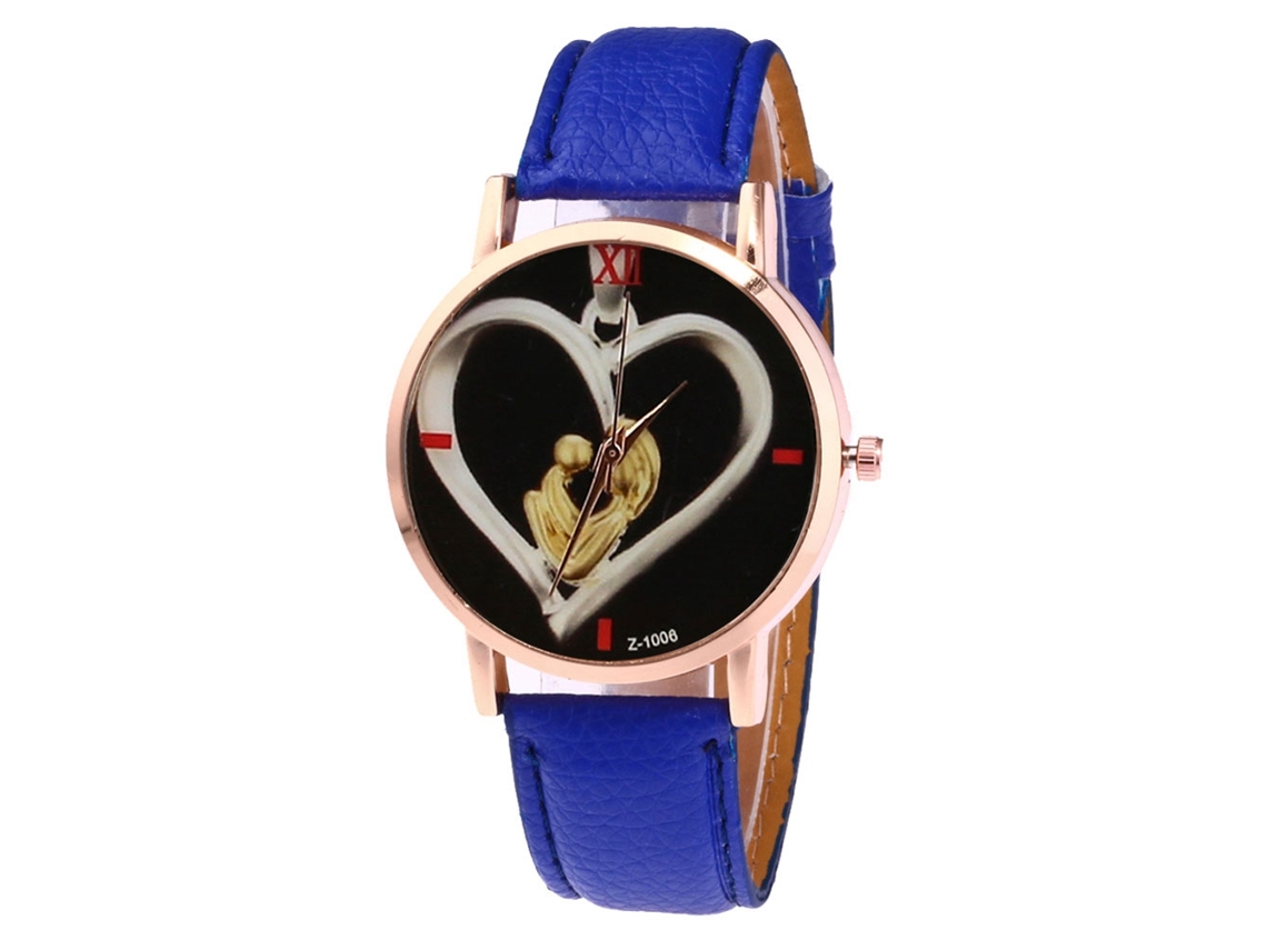 Reloj De Cuarzo Para Hombre Y Mujer Estilo Fashion Leisure Pulsera Azul