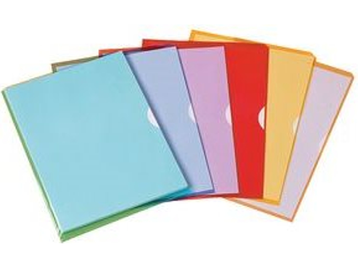 Sichthüllen Din A4 Fardliss, Pvc 0,18 mm, Grün Oben Und Rechts Offen, 2 Seitliche Greiflöcher Elba (100206698)