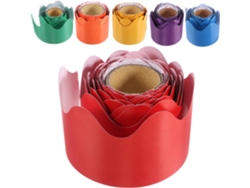 6 Rollos De Bordes Autoadhesivos Ondulados Y Duraderos Para La Decoración De Aulas.