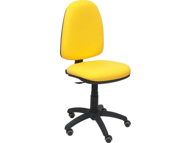 Silla de Escritorio Operativa PYC Ayna Amarillo RP con ruedas antiarañazos (Sin Brazos - Tejido)