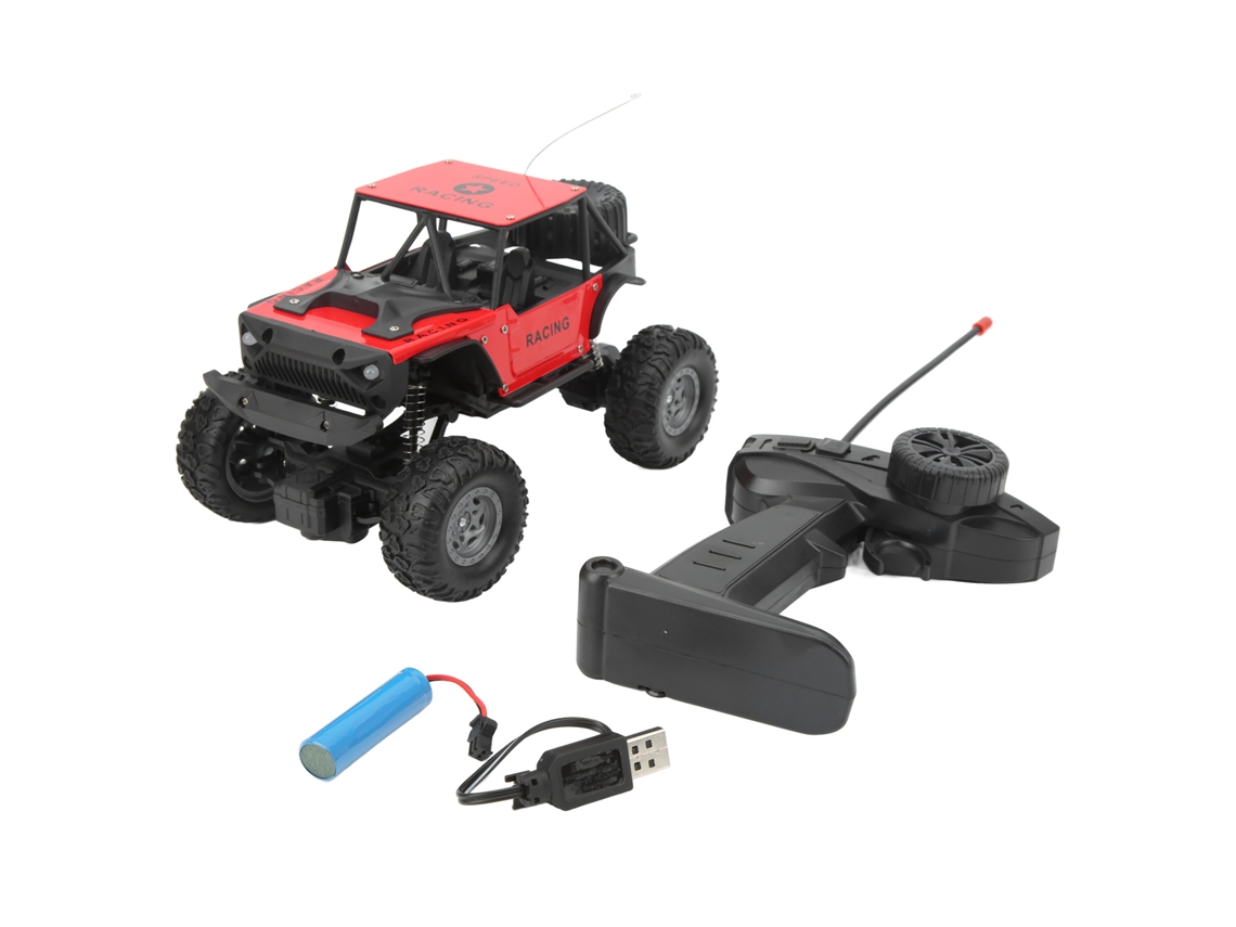 Coche Teledirigido Todoterreno A Escala 1/18 Con Luces, Modelo De Juguete, Acero Inoxidable 6086.