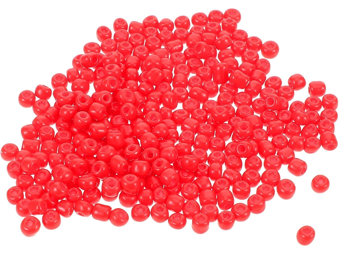 5500 cuentas de vidrio rojo para pulseras y manualidades. Slowmoose