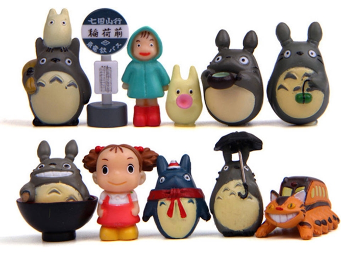 11 Figuras EASTVAPS My Neighbor Totoro Mei Totoro Mini
