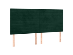 Maison Exclusive - Cabecero Terciopelo Verde Oscuro 180x5x118/128 Cm