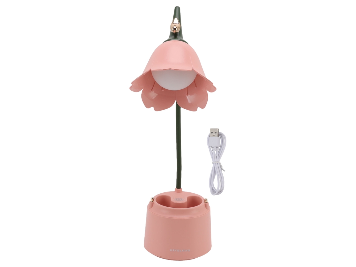 Lámpara De Mesa Usb 5v 3w Con Diseño Flores Y Pájaros, Plegable, Bajo Consumo Protección Ocular, Ide
