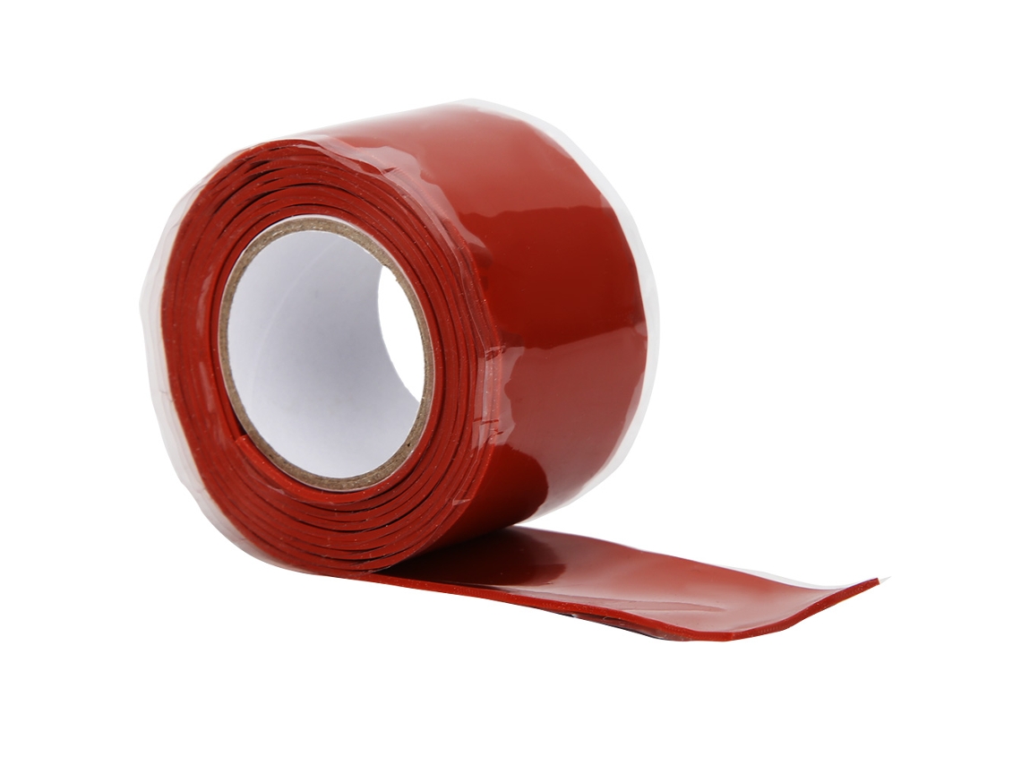 Cinta Impermeable Para Reparar Tuberías De Pvc Y Ppr Con Alta Adherencia, 1 Metro, Blanco/rojo