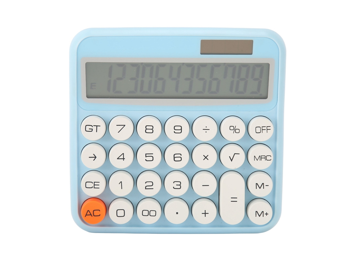 Calculadora De Escritorio De 12 Dígitos Con Pantalla Lcd Grande, Doble Energía Y Apagado Automático Para Oficina Y Colegios