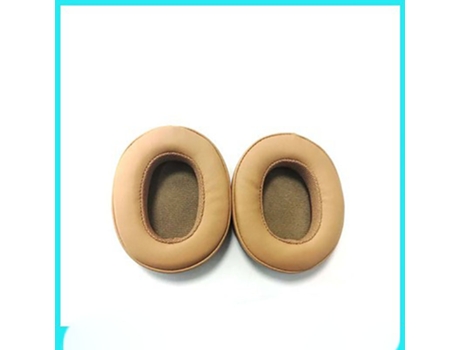 Almofada 1 par de orejeras inalámbricas Skullcandy Crusher 3,0, fundas de cuero Beige 98*78mm