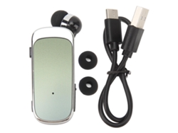 Auriculares Inalámbricos Retráctiles Bluetooth 5.2 Con Clip - Cómodos Para Deportes Al Aire Libre Y Conducción - Verde Degradado