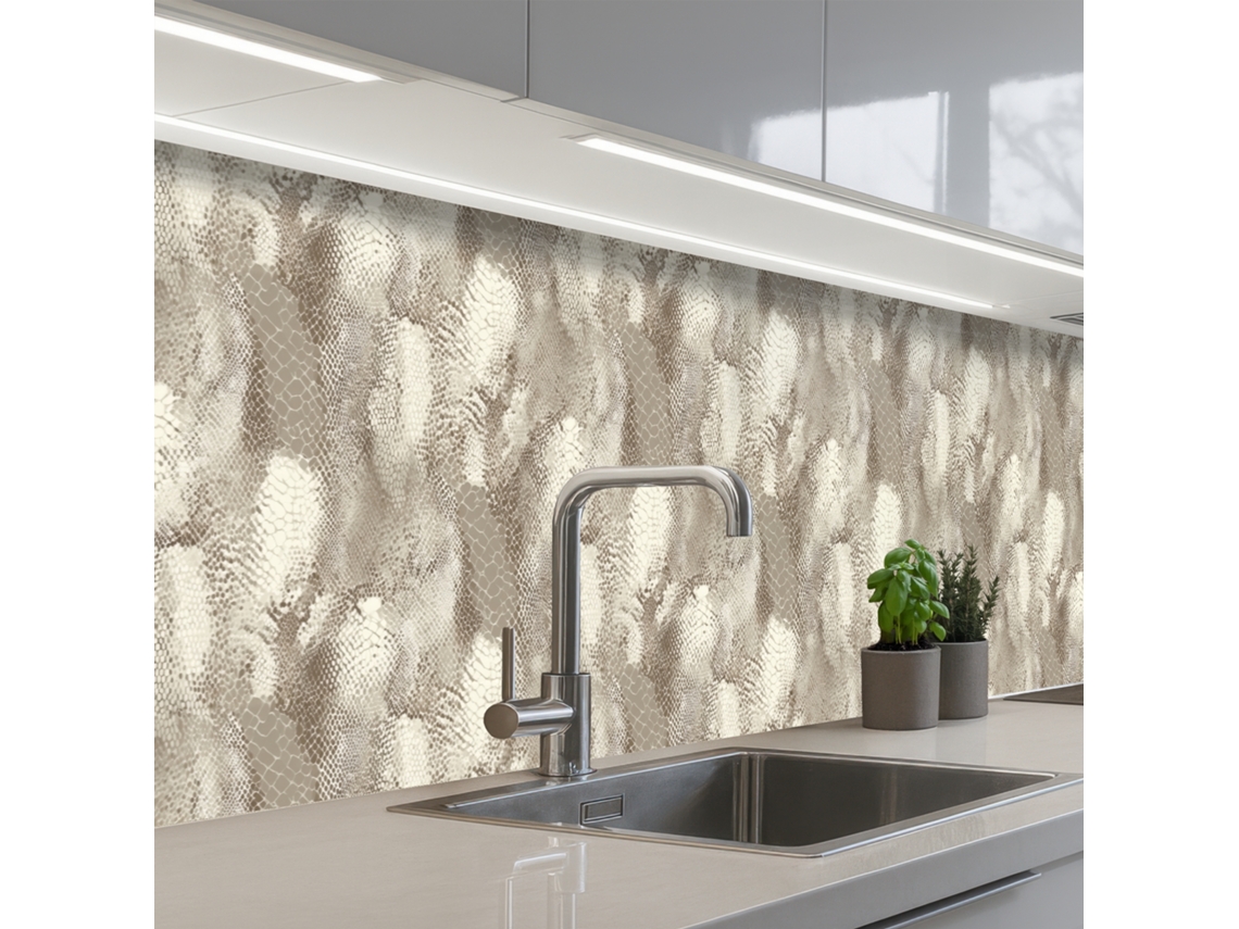 Salpicaderos De Cocina Serpiente - Textura - Arena 200x60 Cm