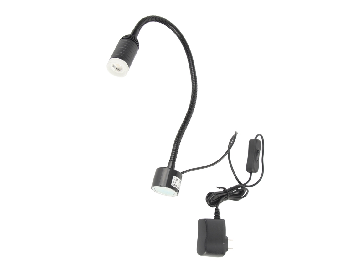 Rebe-lámpara Led De Trabajo 5w Con Cuello Flexible Y Base Magnética Para Mantenimiento De Máquinas De Coser 110‑220v Plug Us