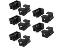 Conectores De Pines Idc Rectos De Doble Fila De 2x3 Con Paso De 2,54 Mm, 10 Piezas