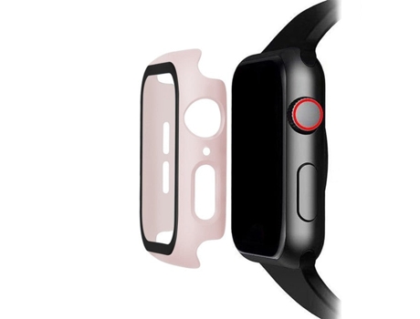 Carcasa de Reloj SLOWMOOSE para Apple Watch Screen Protector Cover Case Case Bumper (Rosa - Série 38Mm 1 2 3)