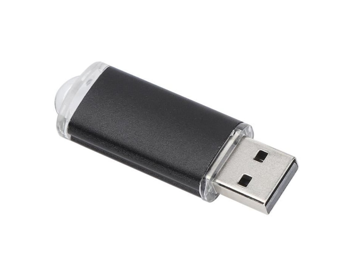 Unidade Usb Com Tampa Transparente, Armazenamento Portátil Preto, Cartão De Memória Para Tablet De 2 Gb.