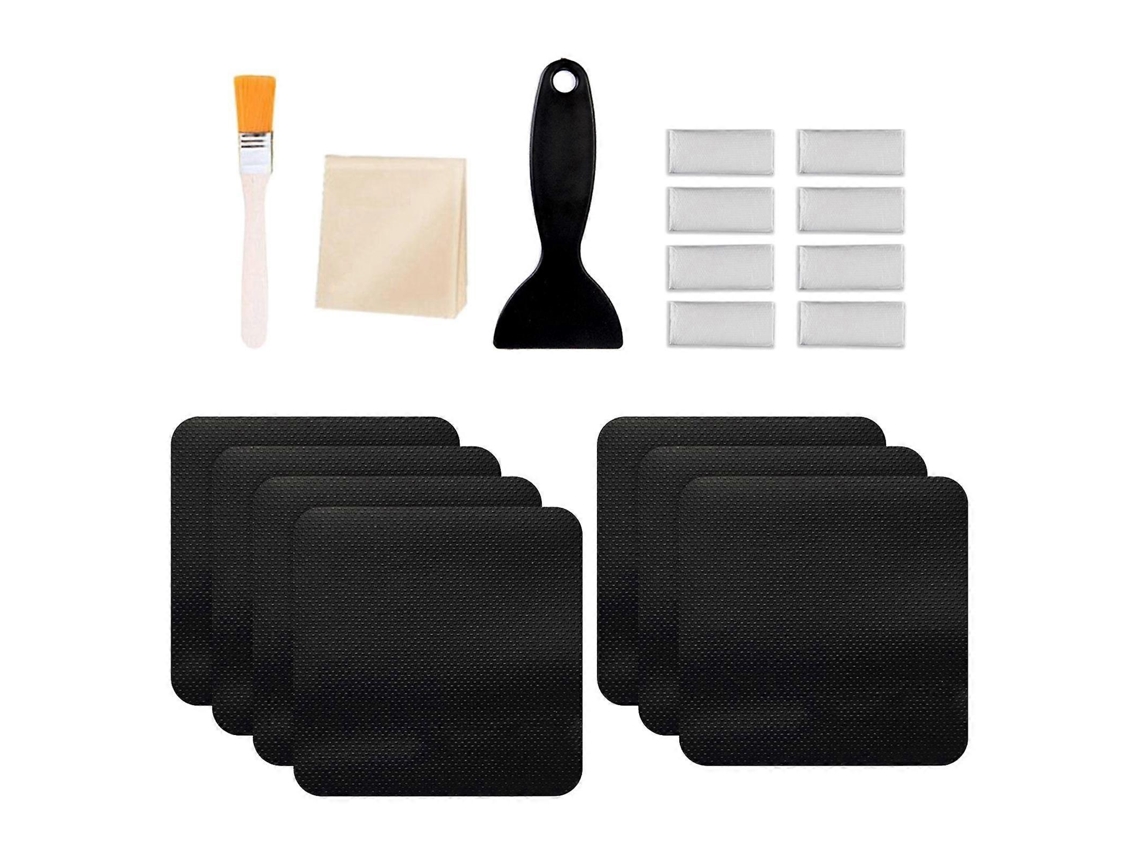 Kit de herramientas para reparación de trampolines Rosewell, cinta resistente de 10 x 10 cm para carpas y trampolines.