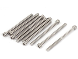 10 tornillos para máquina con cabeza hexagonal interna, acero inoxidable, 6 mm x 80 mm x 85 mm, CHABERLU