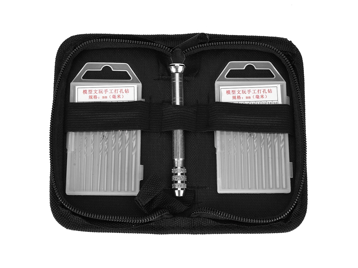 Taladro de mano S 4 con portabrocas (20 taladros, carpintería y ferretería)