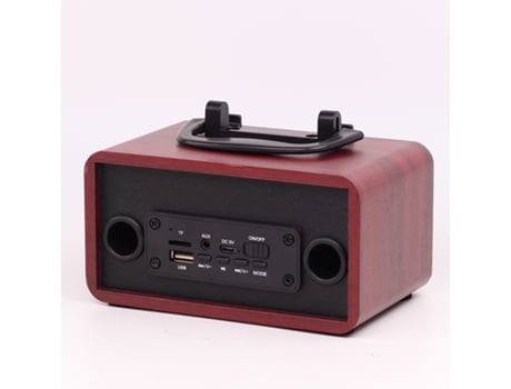 Altavoz Bluetooth retro de madera Mini sistema de audio portátil de alto volumen para exteriores
