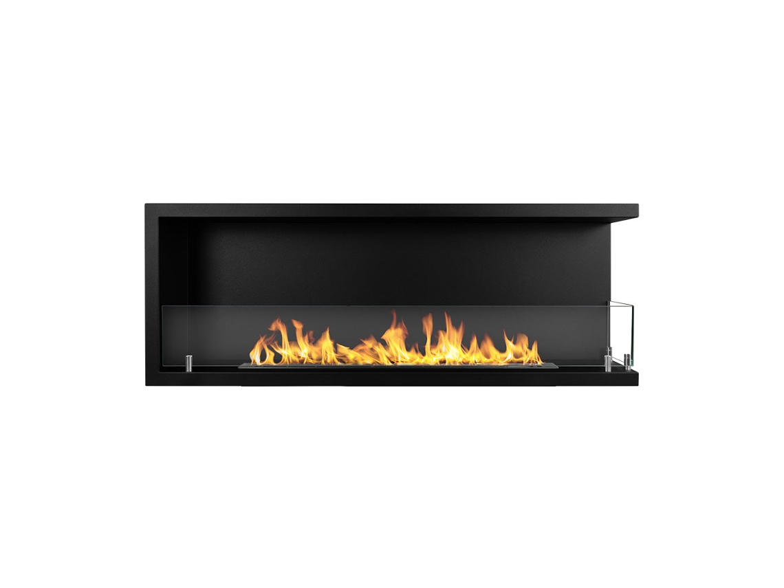 Chimenea con borde de bioetanol gofrado, Chimenea con borde de bioetanol 120x45 Sutri 120 Dx