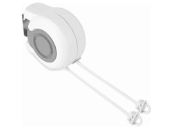 Tendedero retráctil para exteriores de 13 m, extensible, de pared, con 2 cuerdas, para baño, balcón, jardín, interior y viajes.