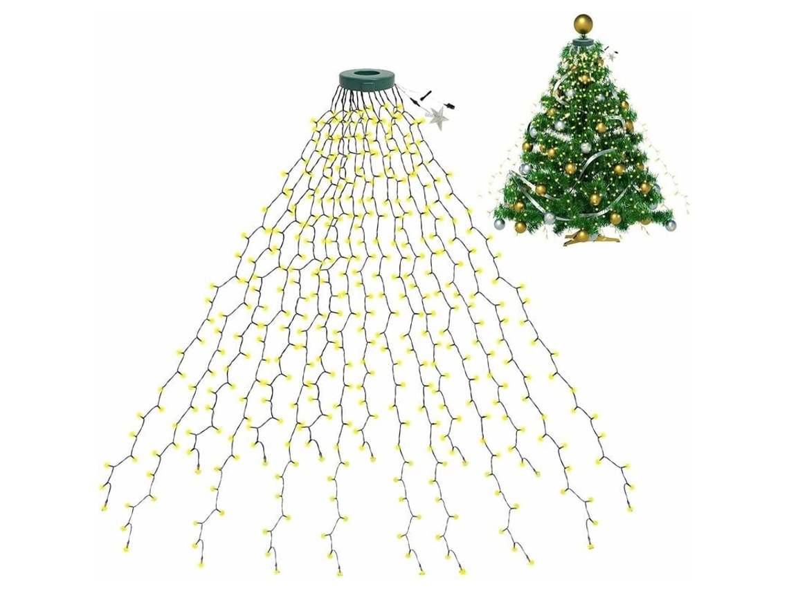 Luces LED para árboles de Navidad con 10 modos RNEMITERY