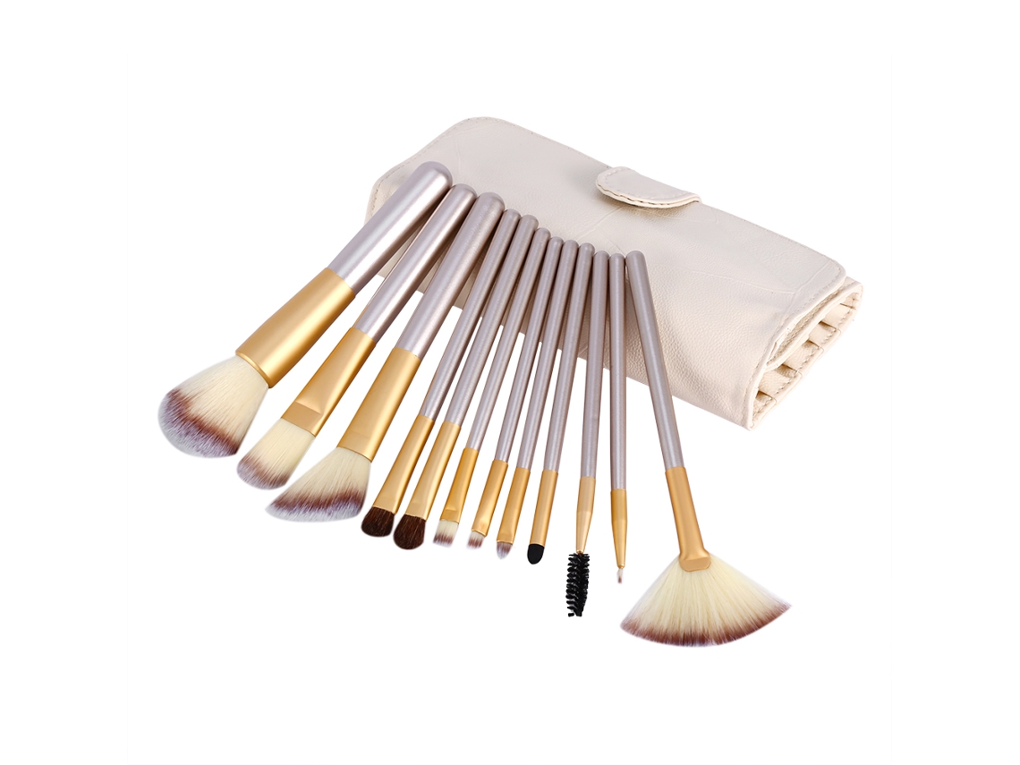 Set de brochas de maquillaje profesionales para base y contorno