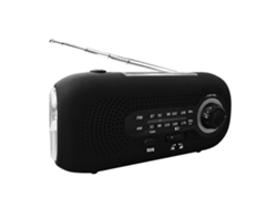Rádio Meteorológico Solar De Emergência 2000mah Manivela Portátil Rádio Am/fm /preto GERTIZ