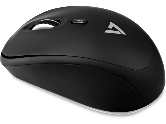 Ratón V7 MW100-1E (Inalámbrico - Óptico - 1600 dpi - Negro)