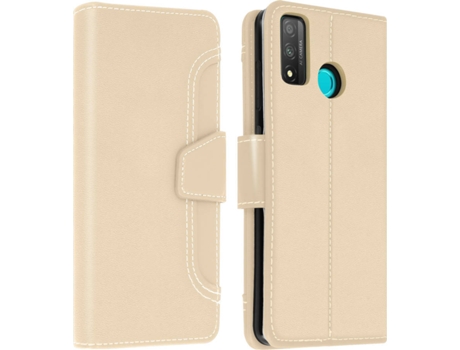 Funda Huawei P smart 2020 AVIZAR Libro Monedero Dorado