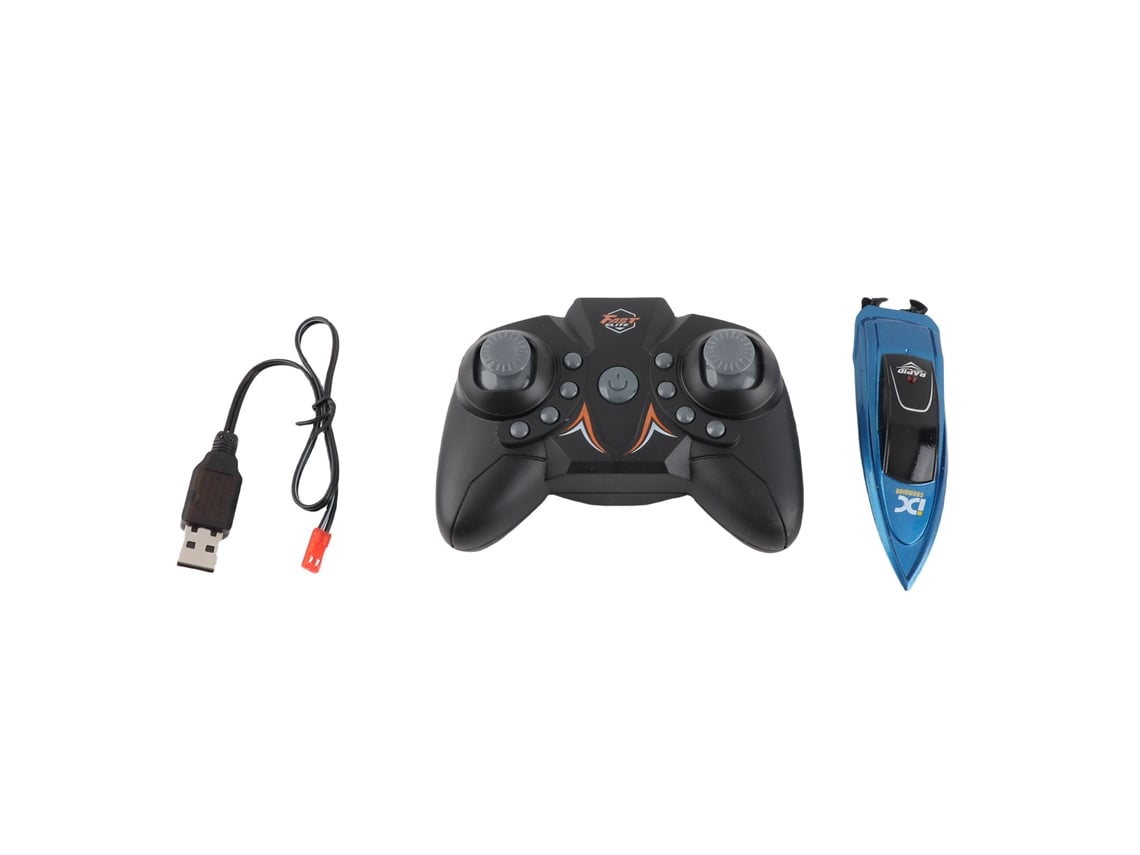 Rebe-barco De Controle Remoto 2.4g Usb De Alta Velocidade, Barco Elétrico Mini Impermeável Brinquedo Azul