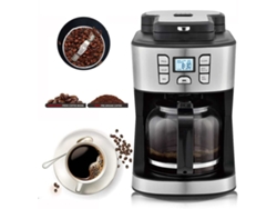Cafetera Automática Con Molinillo 2 En 1 De 1.8l 950w Cafetera Digital Programable Con Jarra De Vidrio Y Filtro 15 Tazas