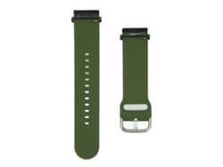 Correa de silicona de 22 mm para reloj Garmin Fenix 7, 6 y 5, color verde oliva.