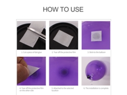 250 Puntos Adhesivos Transparentes De Doble Cara Y Removibles Para Decoración De Globos, Fiestas, Bodas Y Cumpleaños.