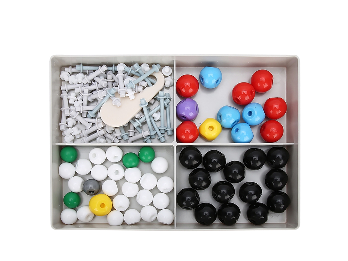 Kit de modelo molecular Xmm-067, 54 piezas, estructura atómica, varilla y bola, material didáctico
