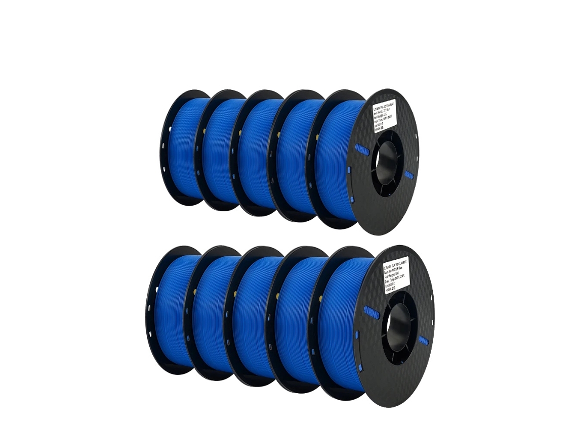 Filamento PLA para impresora 3D, diámetro de 1,75 mm, rollo de 1 kg, PLA azul OEM de 10 kg