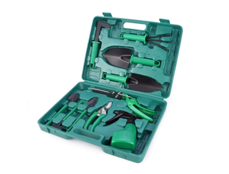 Juego de herramientas de jardín Juego de herramientas de jardín de acero inoxidable de 10 piezas con estuche organizador Juego de trabajo de jardin...