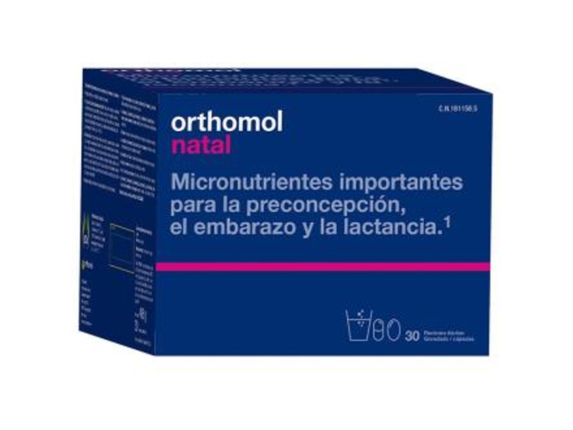 Complemento Alimentar ORTHOMOL Natalranulado + Cápsulas (30 g)