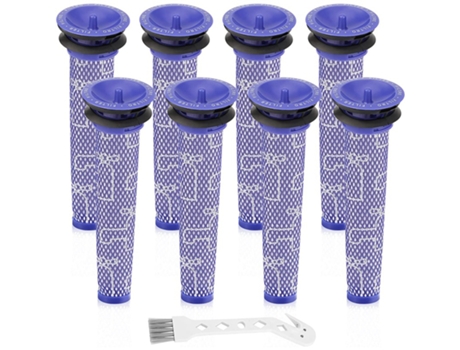 Prefiltros Hepa lavables de repuesto para aspiradora de animales Dyson V6 V7 V8 Dc58 Dc59 Dc61 con cepillo, 965661-01