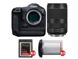 Canon Eos R3 + Rf 24-240mm F/4-6.3 Is Usm + 3 Sandisk 64gb Extreme Pro Cfexpress Type B + 3 Canon Lp-e19 + Ebook Pricedirect
