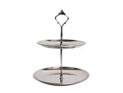 Estantería Minimalista De Dos Niveles De Acero Inoxidable Para Colocar Sobre Una Mesa, Ideal Para Joyas, Dispositivos Electrónicos Y Pintalabios.